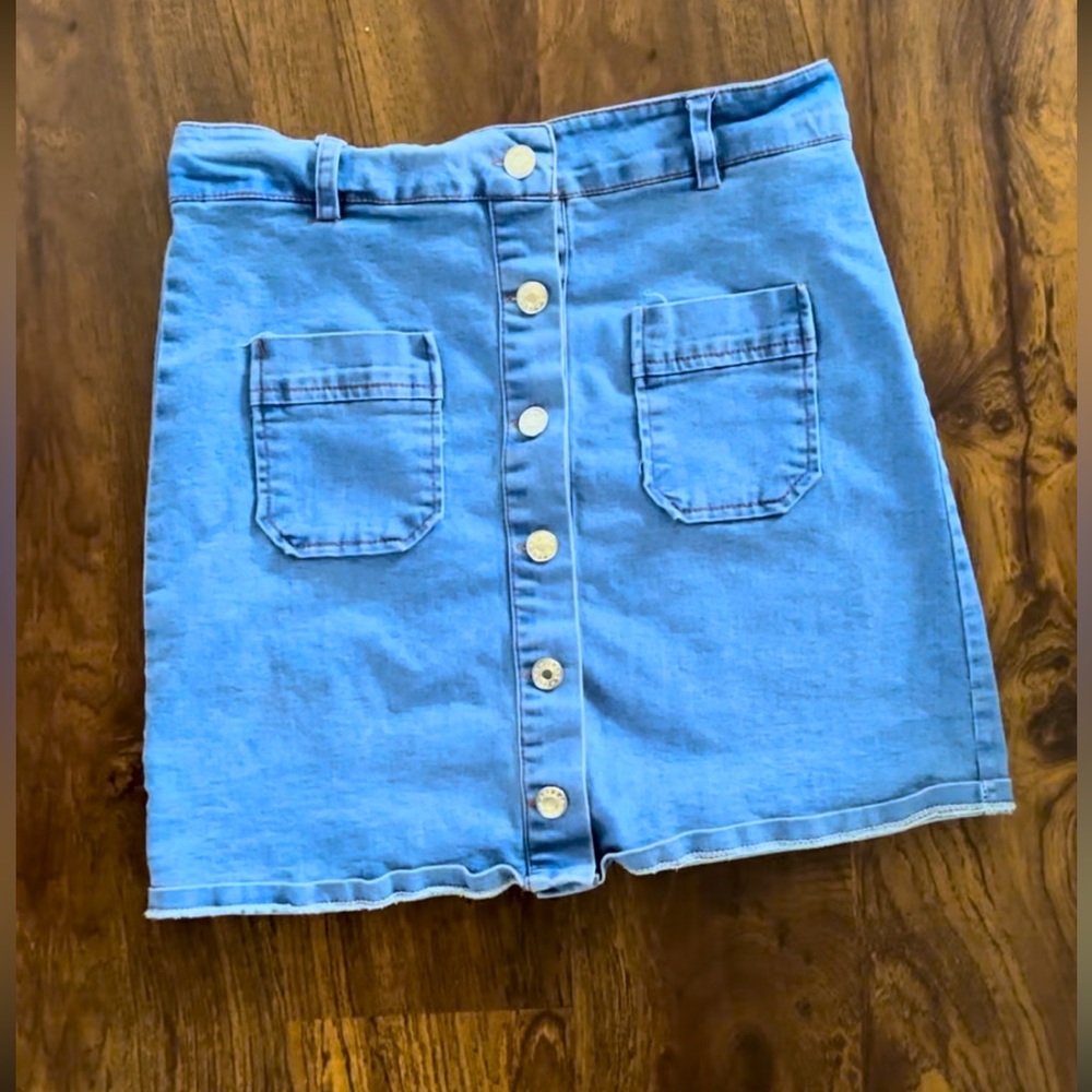 Denim Mini Skirt